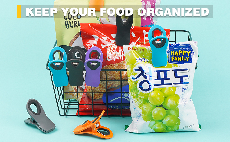 WUDIME 10 Pack Chip Clips, Bag Clips, Chip Clips