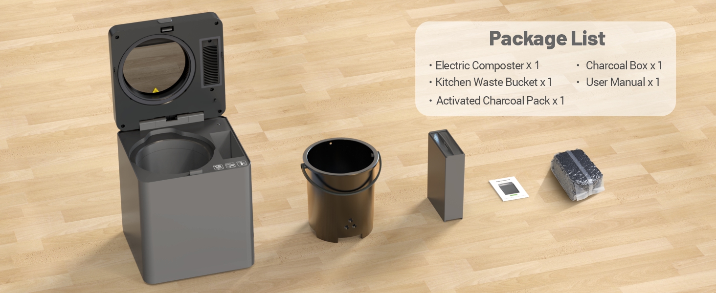 packing list of electric composter