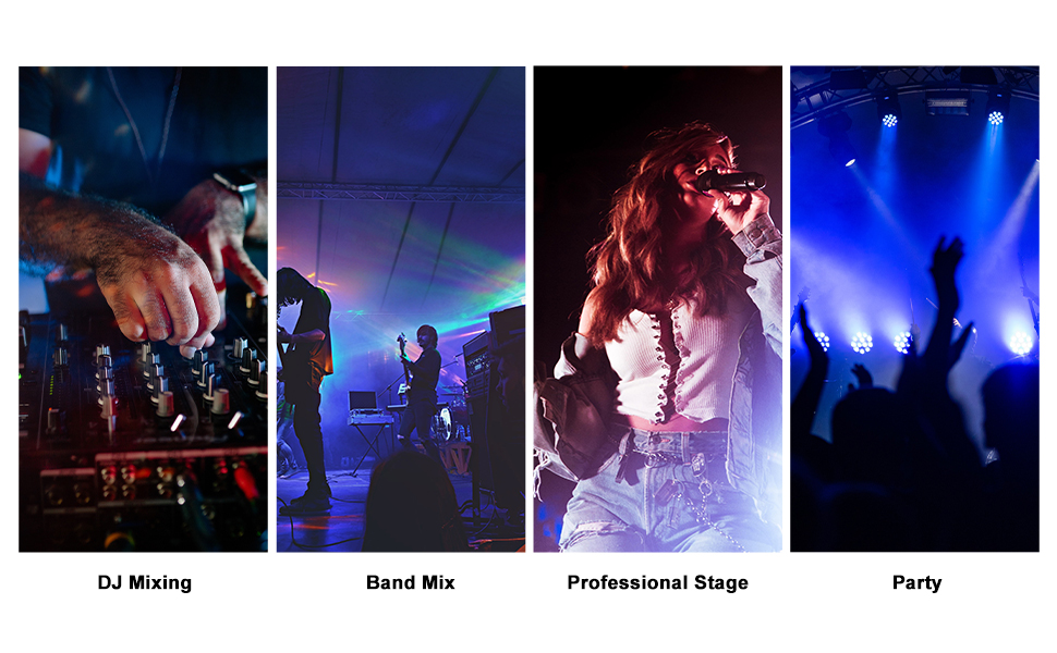 4 Channel Live Studio Stereo Audio Mixer Sound Mixing Mixer Console