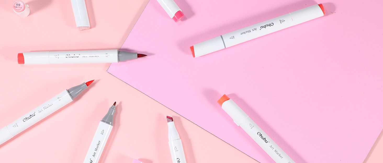 Ohuhu 120 Colors Art Markers Set,Dual Tips Coloring Brush Fineliner Color Marker Pens, Water Based Marker for Calligraphy Drawing Sketching Coloring Bullet Journal Holiday Pen Gifts 10 Ohuhu 40 color Alcohol Marker Dual Tips Permanent Art Markers for Kids Coloring Marker