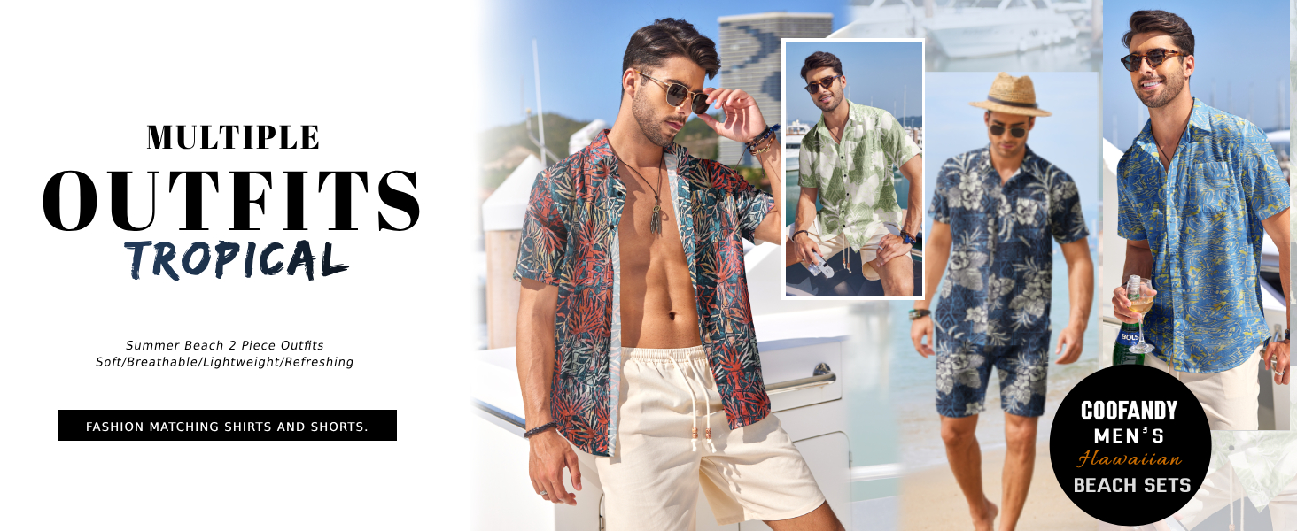 Men's Hawaiian 2 Piece Outfit