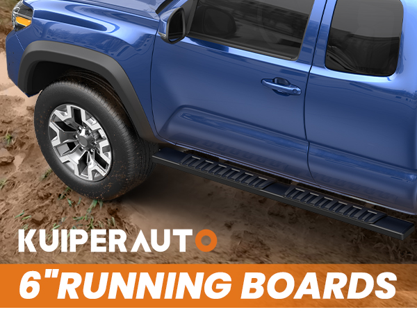 Roku.SIXTH FLATRAILER 8inch セット RedRock 6-Inch Oval Straight End Side Step Bars; Stainless