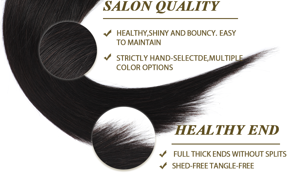 Clip in Extensions Echthaar Haarverlängerung