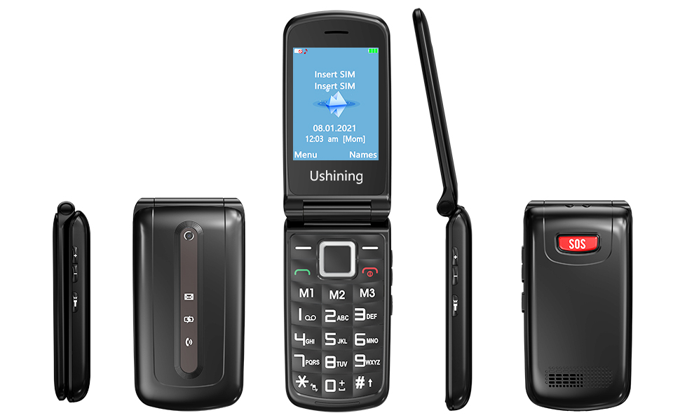 uleway Flip Phone Big Button Mobile Phone for Elderly Easy to Use Basic