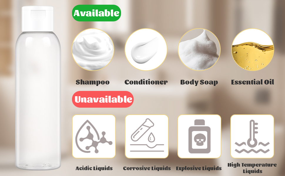 squeeze bottles for shampoo