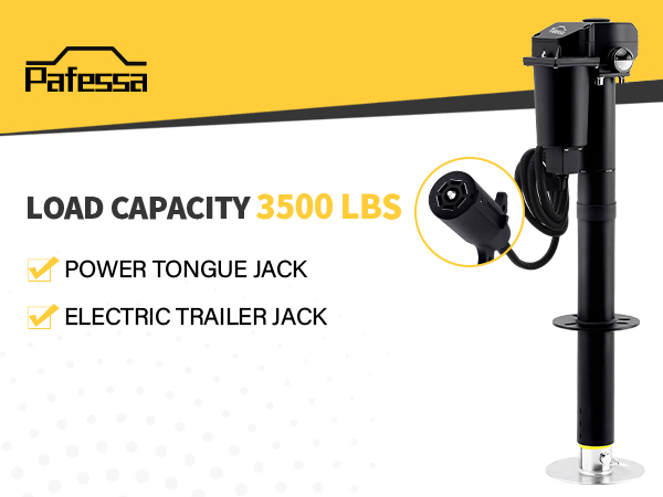 Amazon.com: Pafessa 12V Electric A-Frame Trailer Tongue Jack