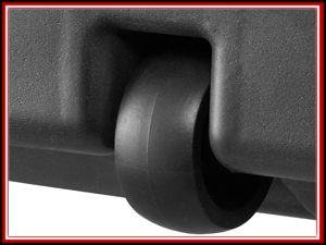 Patio umbrella base on wheels, mobile patio umbrella base, black outdoor patio umbrella base