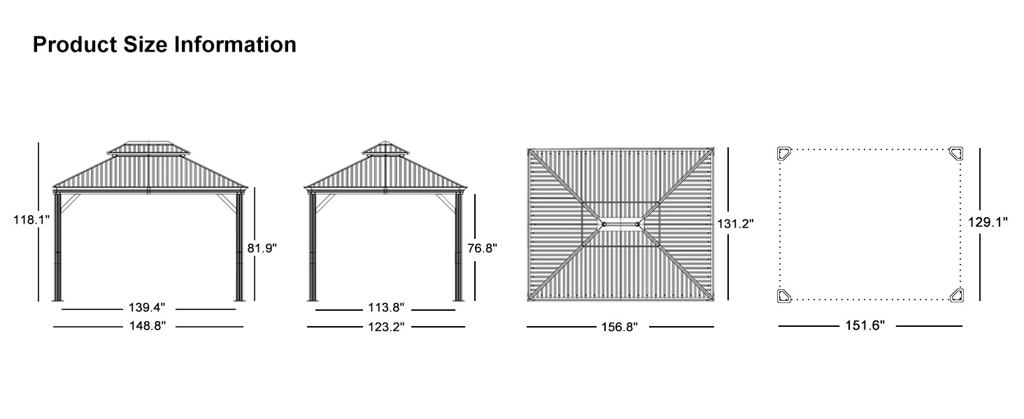 hardtop gazebo