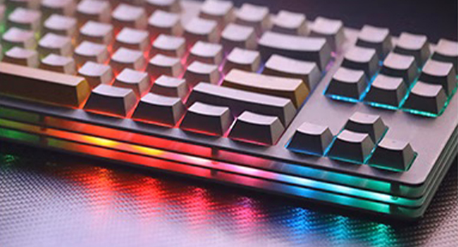 Wireless Mechanical Keyboard, 87 Keys Compact TKL Gaming Keyboard,