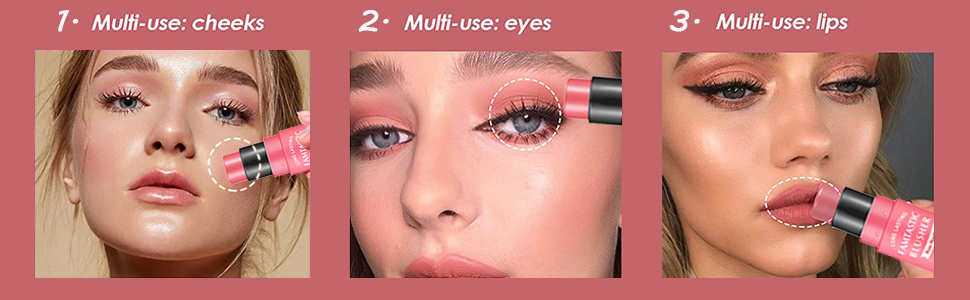 Cream Blush Stick with Brush