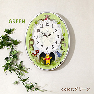 Amazon.co.jp: 掛け時計 くまのプーさん からくり時計 28曲の