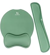 Gimars Ergonomic Mouse Pad Wrist Support, Upgrade Enlarge Superfine Fibre Soft Smooth Keyboard Wr...