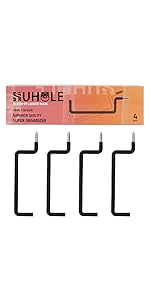 HUHOLE Screw-in Ladder Hooks4PC