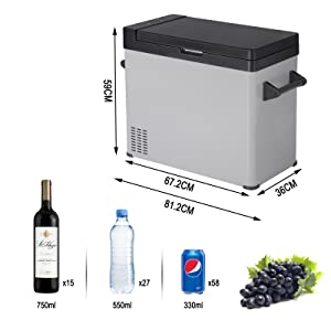WOLTU 60L Frigorifero Portatile Mini Frigo Per Auto 12V220V Piccolo Da Campeggio 21 1