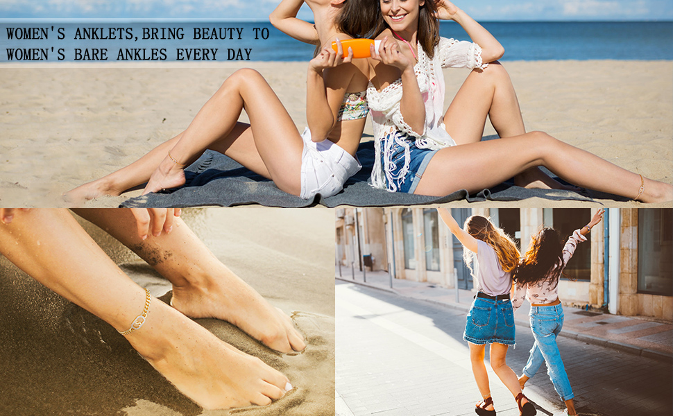 Cuban Link Anklets for Women