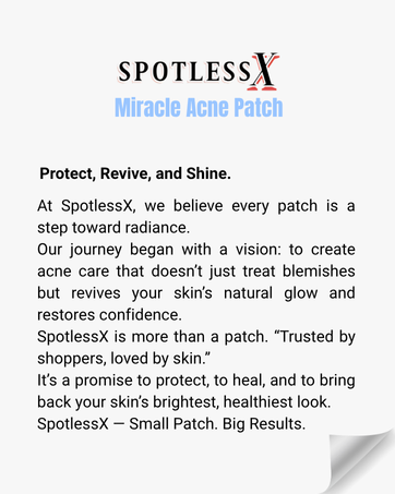 SpotlessX miracle acne patch pimple sticker cover