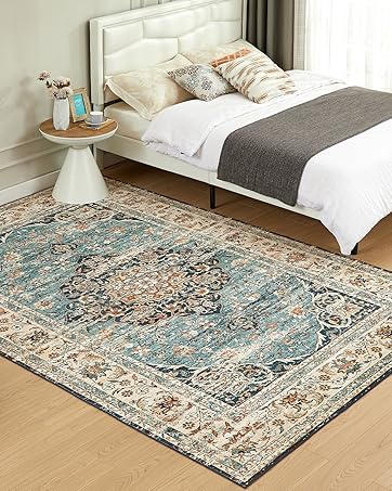 Washable Rugs Living Room Non Slip Area Rugs for Bedroom M