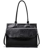 CLUCI Women Leather 15.6 Inch Business Briefcase
