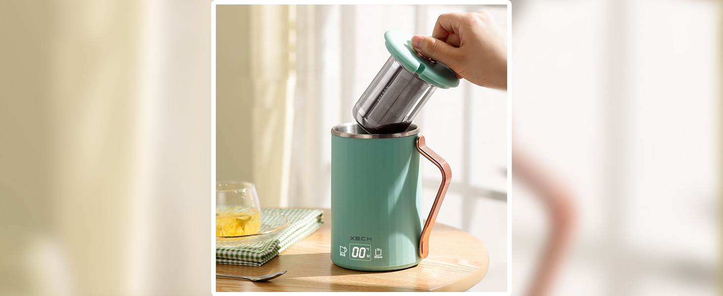 XECH Electric Kettle For Travel Small Kettles for Water Boiler for Milk