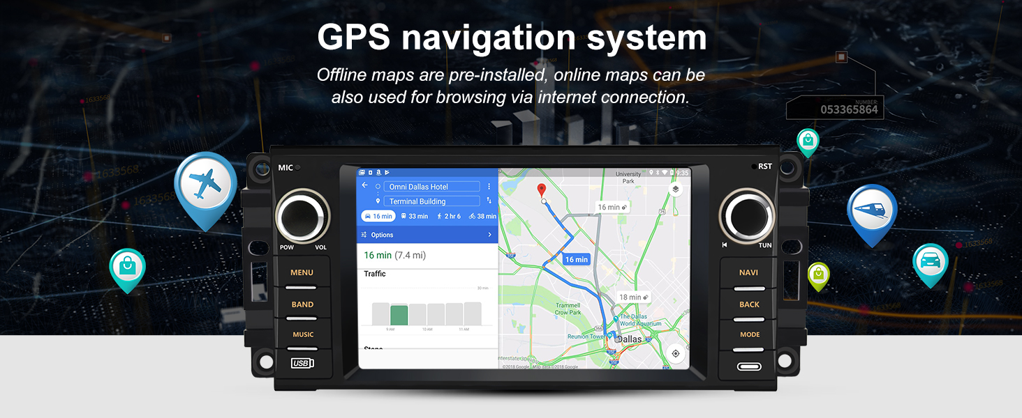 for Jeep Chrysler Car Stereo