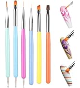 Nail Art Brushes Kit, Multifunctional Nail Brushes for Nail Art Nail Design Brush Gel Nail Brush ...