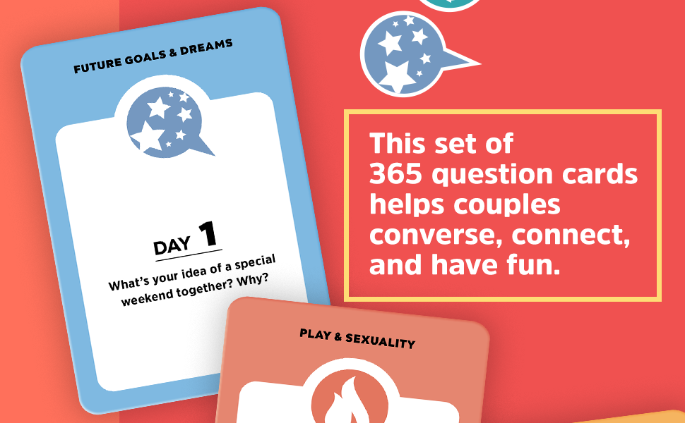 A Year of Us Couples Question Cards One Question a Day to Spark Fun
