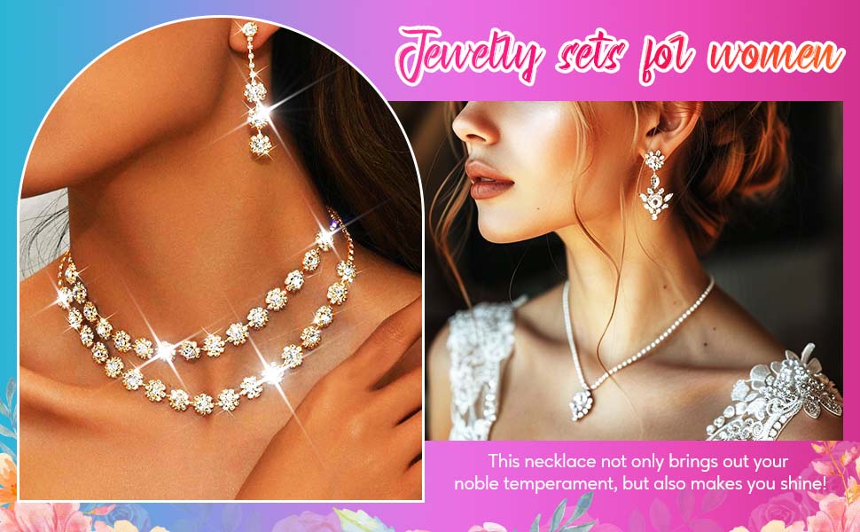 gold necklace for prom gold necklace for wedding bridesmaid gold necklace for women