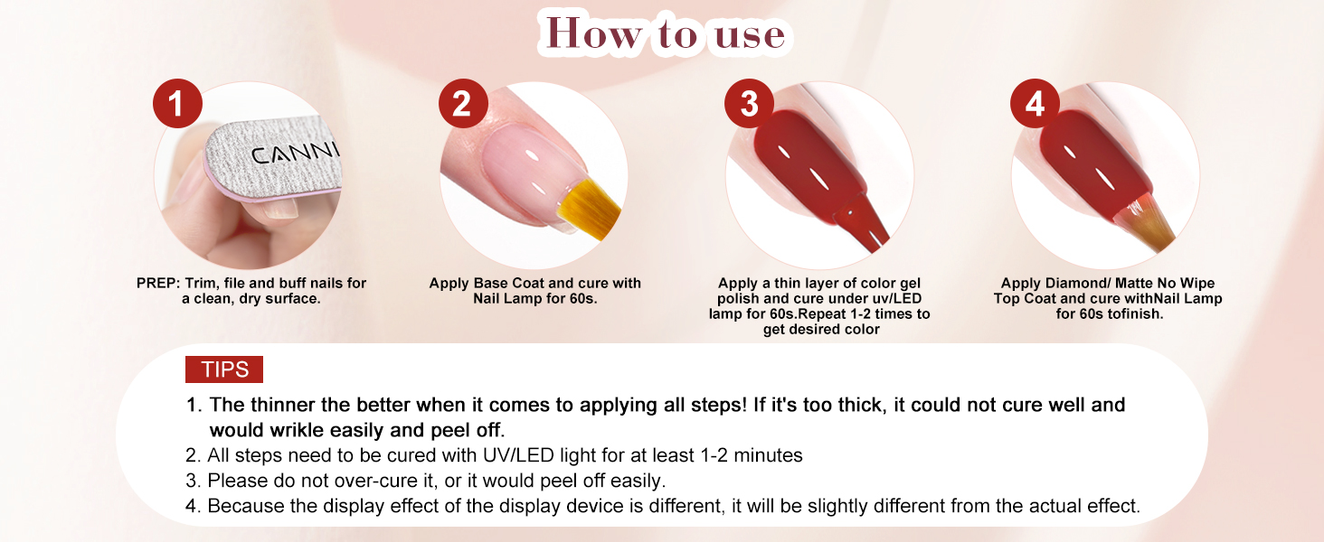 UV Gellack Natur UV Nagellack Gel Transparent - 5