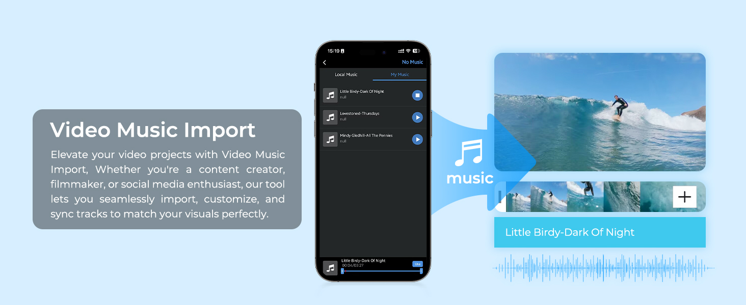 Video Music Import