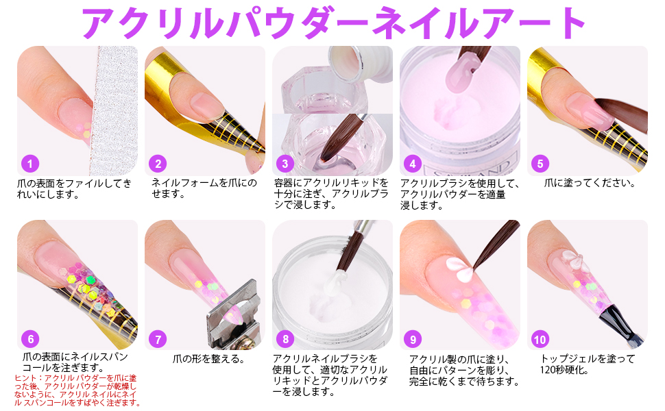 Amazon.co.jp: Saviland アクリルネイルキット ネイルキット アクリル