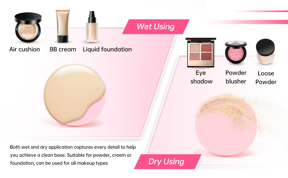 Both wet and dry application captures every detail to help you achieve a clean base.