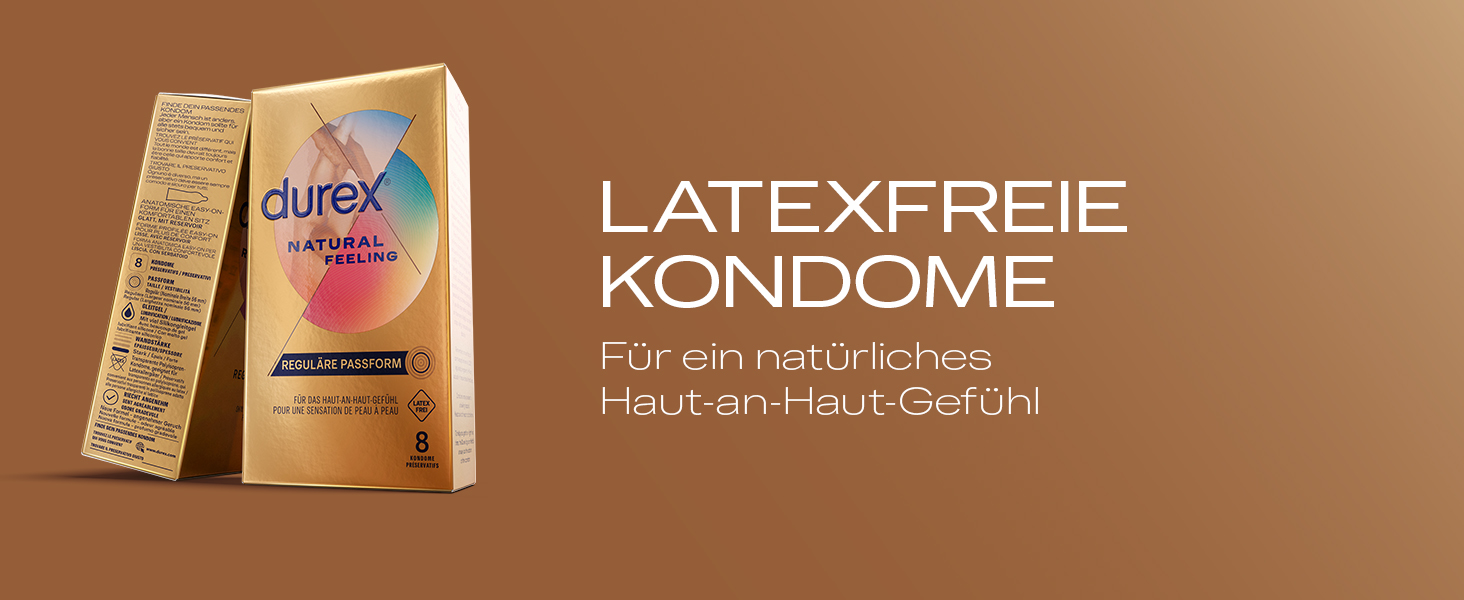 LATEXFREIE KONDOME Für ein natürliches Haut-an-Haut-Gefühl