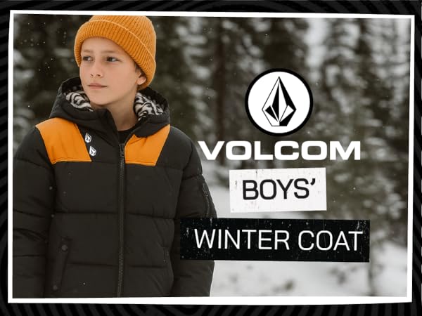 Amazon.com: Volcom Boys Winter Coat - Sherpa Lined Winter