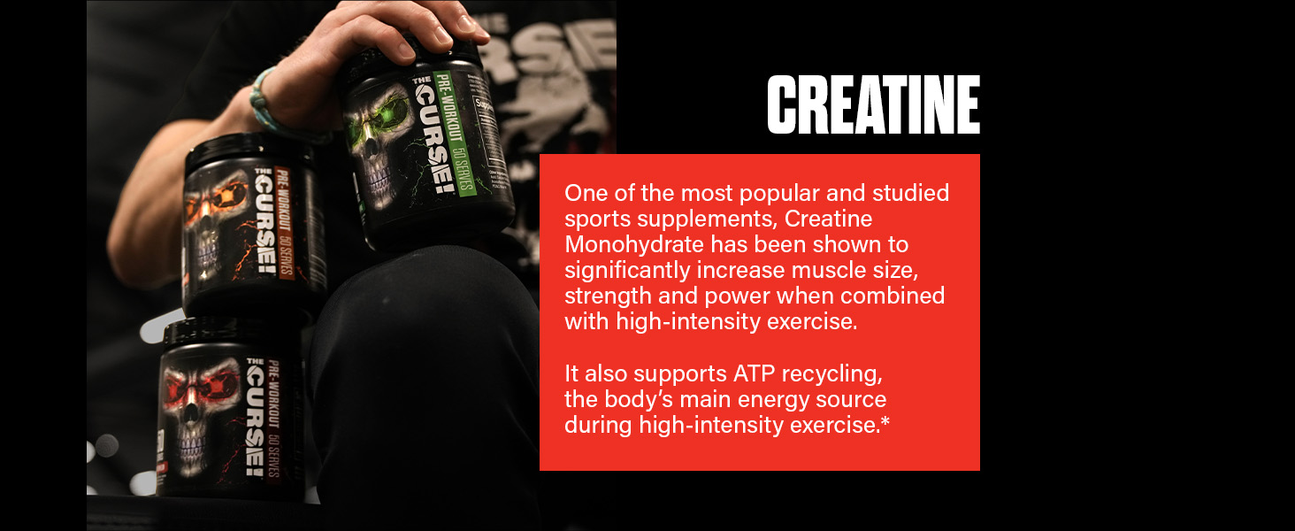 The Curse, JNX Sports, Pre-Workout, Creatine, Beta Alanine, L-Citrulline, L-Arginine, Supplement