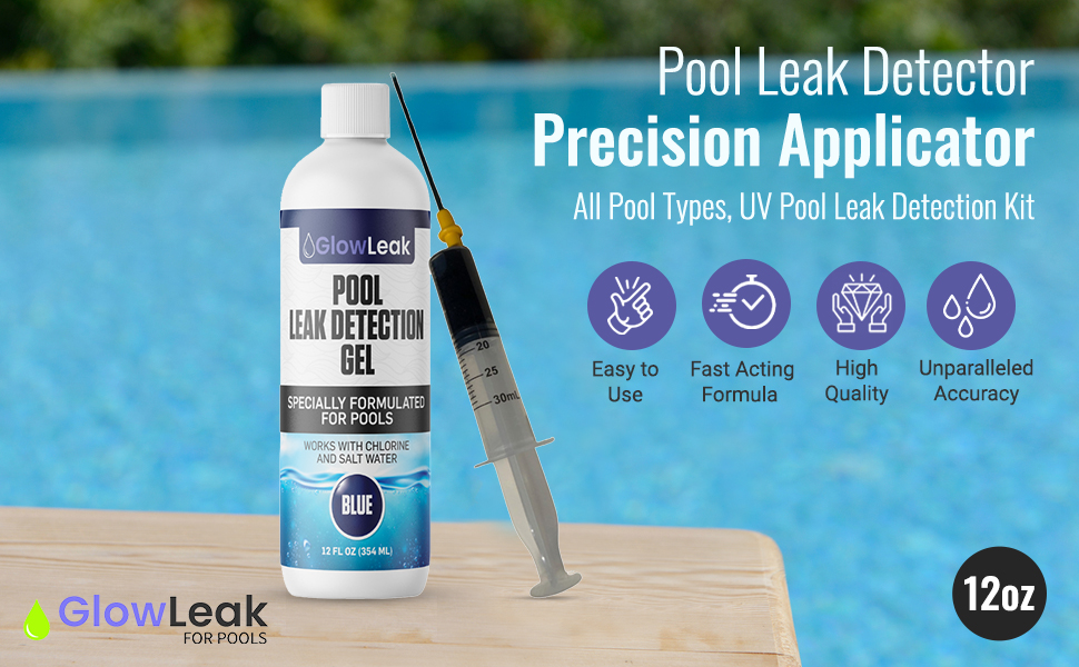 Pool Leak Detector + Precision Applicator with 50 More Underwater Leak