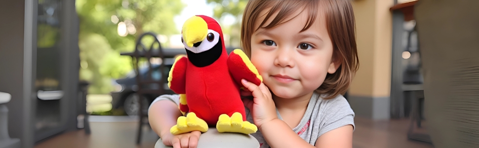 Shintan Toys Plush Parrot – Safe, Soft, and Washable Toy for Kids