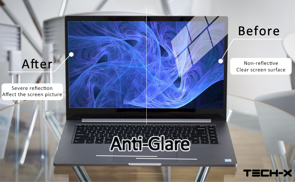 TECHX Plastic 15.6 Inch Anti Glare(Matte) Laptop Screen Protector
