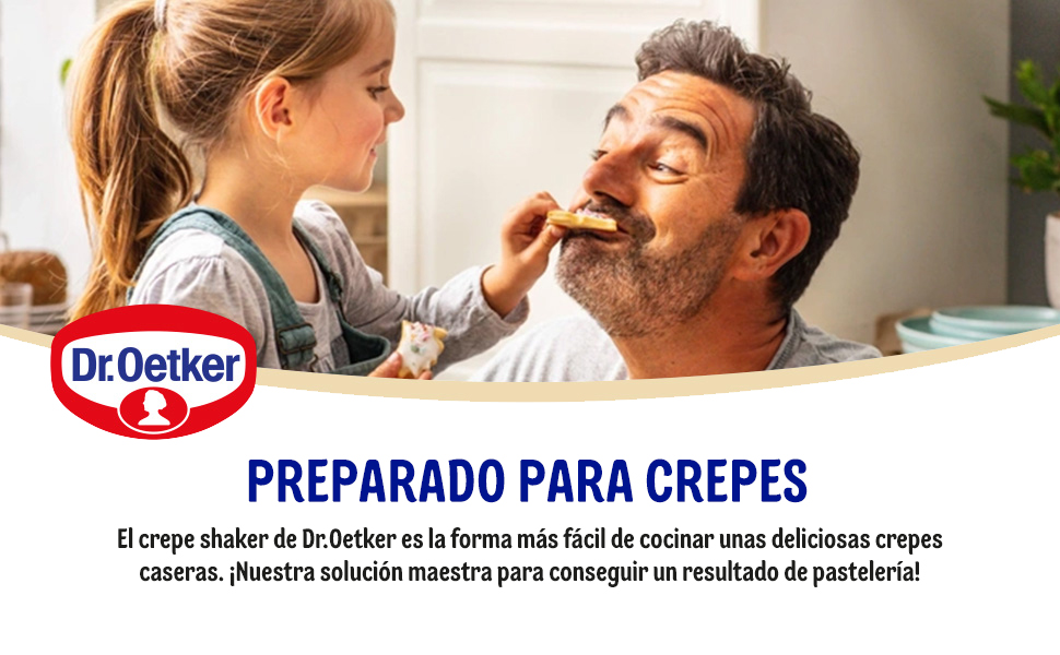 DR. OETKER Preparado para Crepes 175 g, Crepe Shaker, Formato Botella