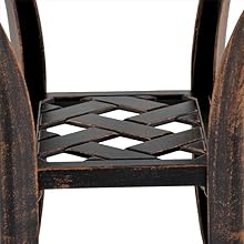 ZOTORUN Outdoor Cast Aluminum Side Table End Table for Patio