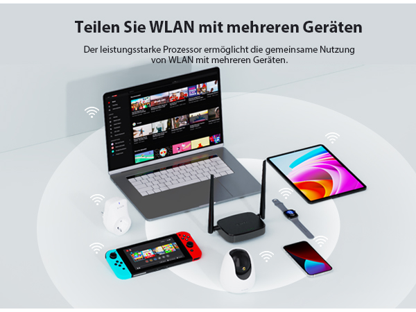 Tenda 4G03 Pro 4G LTE WLAN Router für SIM Karte