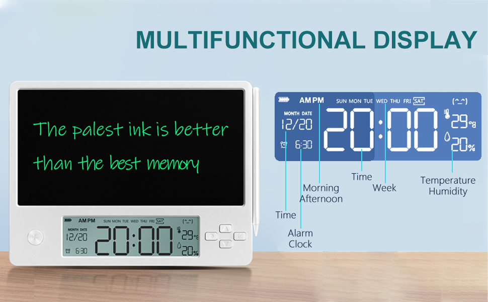 Electronic Calendar with Notepad