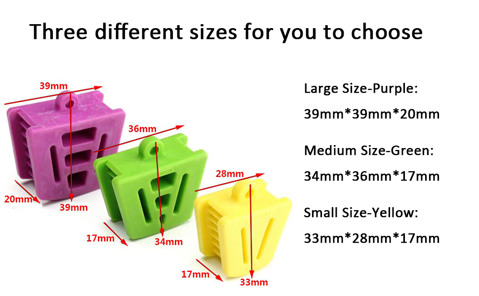 Angzhili 6 Pcs/2 Set Dental Bite Blocks Mouth Prop Silicone Mouth Prop