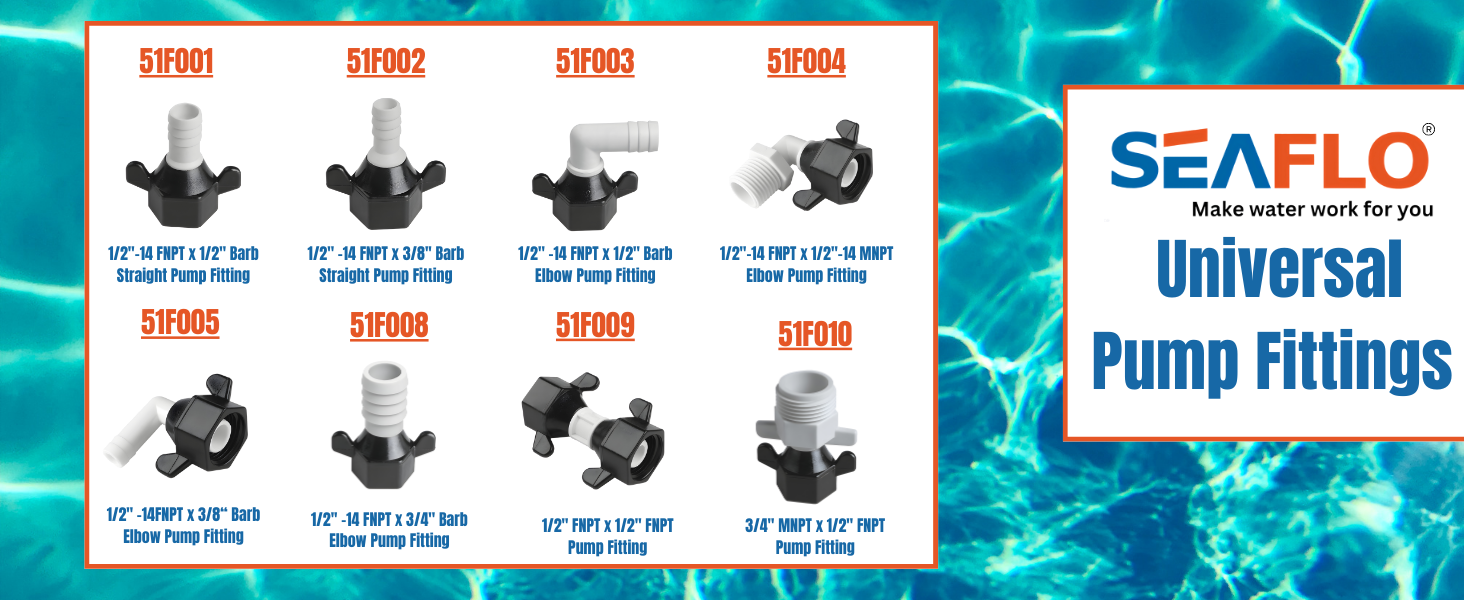  Universal Pump Fittings