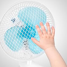 Clip On Fan 2 Speeds Desk Fan Quiet Clamp Fan Adjustable Tilt Auto Shaking