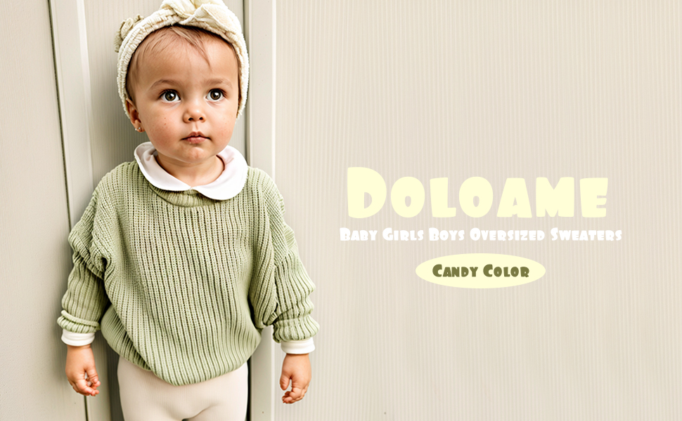Baby Girls Boys Oversized Sweater