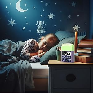 Alarm Clocks for Bedrooms,Digital Clock,... 16 9 Colors Night Light