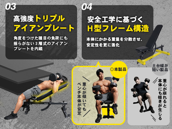 Amazon.co.jp: STEADY クロスベンチ トレーニングベンチ 【久野