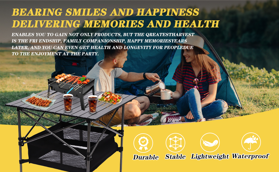 Outdoor camping table