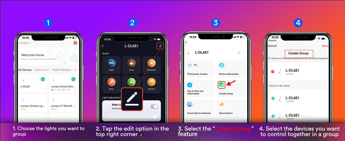 Lumary Smart Recessed Lighting Retrofit Pro 6"