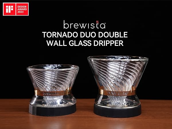 Amazon.com: Brewista Tornado Duo Pour Over Coffee Dripper